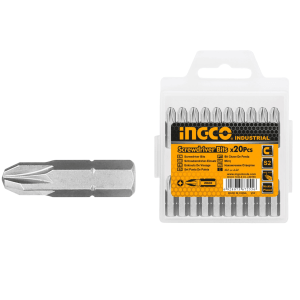 Ingco – Screwdriver Bits (20 Piece) Ingco – Screwdriver Bits (20 Piece)