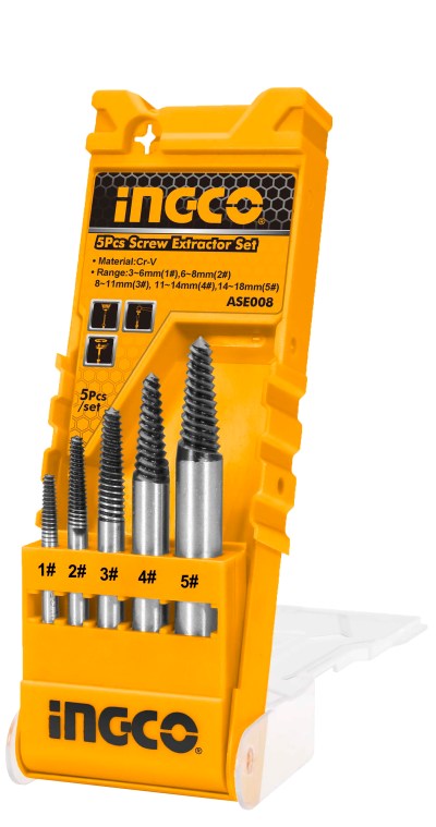 Ingco – Screw Extractor Set (5 Pieces) Ingco – Screw Extractor Set (5 Pieces)