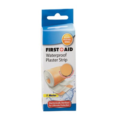 First Aid Waterproof Plaster Strip 1m First Aid Waterproof Plaster Strip 1m