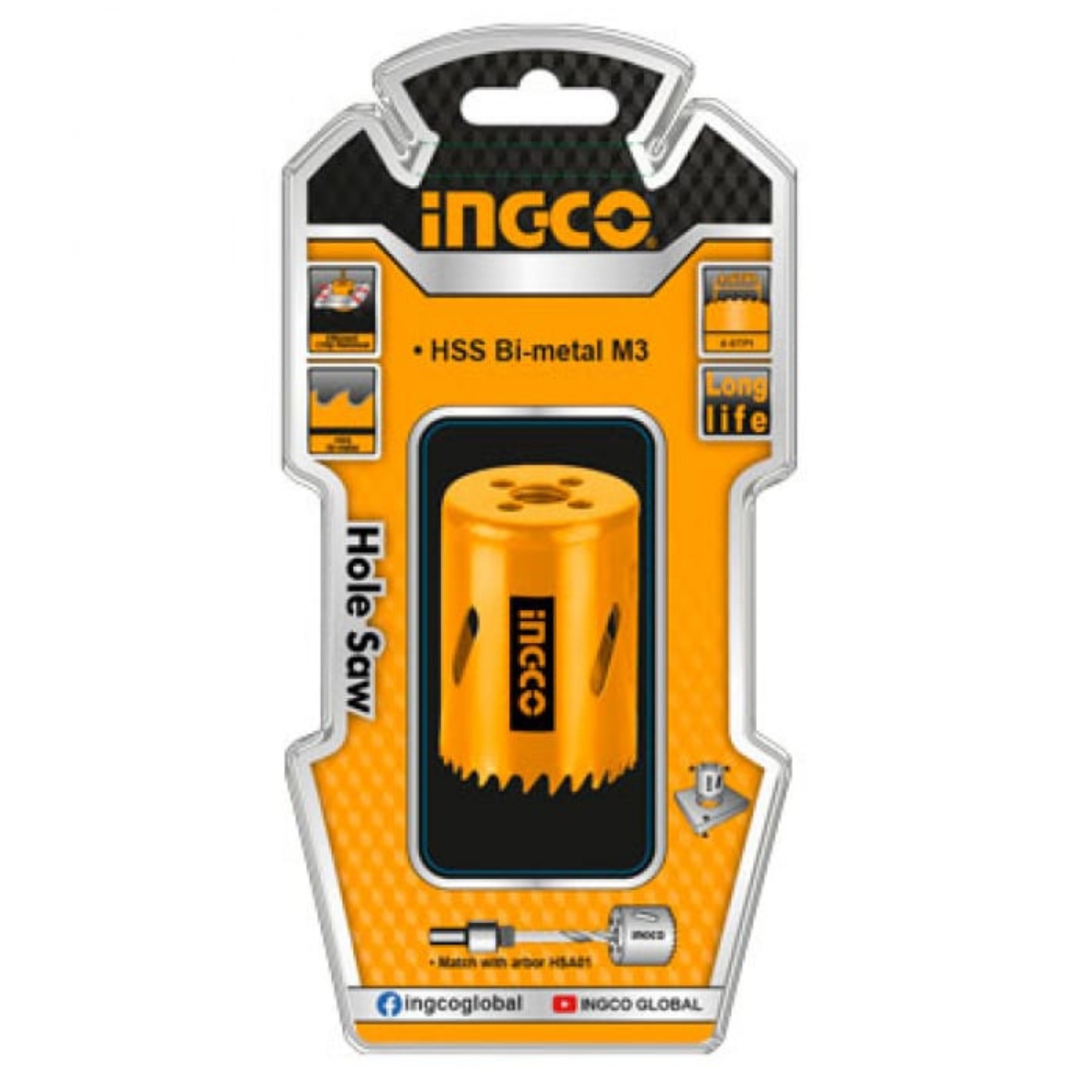 Ingco – Hole Saw Bi-Metal (16 mm) Ingco – Hole Saw Bi-Metal (16 mm)