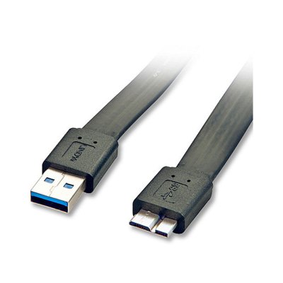 Lindy 2m USB3.0 Flat A-Male to Micro-B Cable (31471) Lindy 2m USB3.0 Flat A-Male to Micro-B Cable (31471)