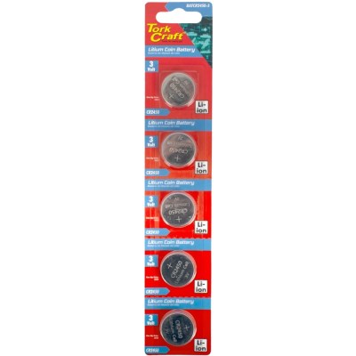 TorkCraft – Lithium Coin Batteries – CR2450 3V – 5 Pack TorkCraft – Lithium Coin Batteries – CR2450 3V – 5 Pack