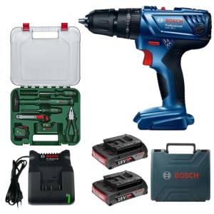 Bosch – GSB 180-LI Cordless Impact Drill with Universal Hand Tool Set/ 17PC Bosch – GSB 180-LI Cordless Impact Drill with Universal Hand Tool Set/ 17PC
