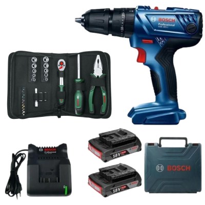 Bosch – GSB 180-LI Cordless Impact Drill with Mobility Hand Tool Set – 26pc Bosch – GSB 180-LI Cordless Impact Drill with Mobility Hand Tool Set – 26pc
