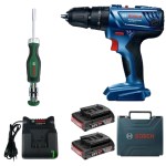 Bosch – GSB 180-LI Cordless Impact Drill with Ratchet Screwdriver/12Bits Bosch – GSB 180-LI Cordless Impact Drill with Ratchet Screwdriver/12Bits