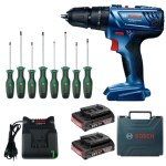 Bosch – GSB 180-LI Cordless 18v Impact Drill with Screwdriver Set – 8pc Bosch – GSB 180-LI Cordless 18v Impact Drill with Screwdriver Set – 8pc