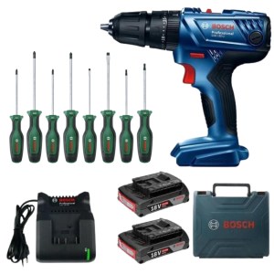 Bosch – GSB 180-LI Cordless 18v Impact Drill with Screwdriver Set – 8pc Bosch – GSB 180-LI Cordless 18v Impact Drill with Screwdriver Set – 8pc