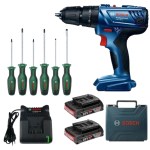 Bosch – GSB 180-LI Cordless 18v Impact Drill with Screwdriver Set – 6Pc Bosch – GSB 180-LI Cordless 18v Impact Drill with Screwdriver Set – 6Pc