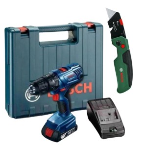 Bosch – GSB180-LI Cordless Drill with Folding Knife – 175x40mm Bosch – GSB180-LI Cordless Drill with Folding Knife – 175x40mm