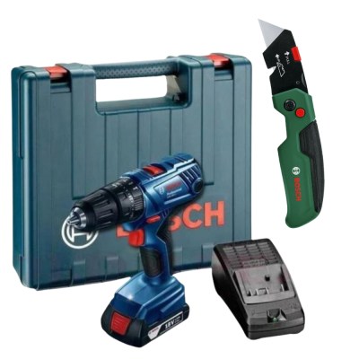 Bosch – GSB180-LI Cordless Drill with Folding Knife – 175x40mm Bosch – GSB180-LI Cordless Drill with Folding Knife – 175x40mm
