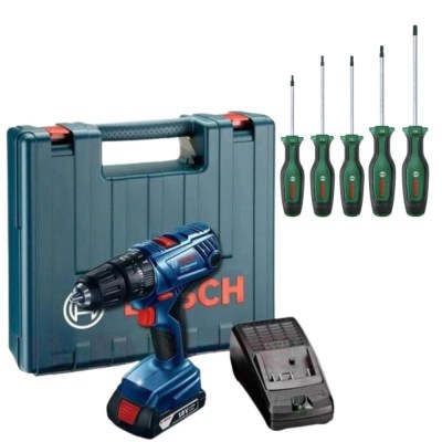 Bosch – GSB180-LI Cordless Drill with Screwdriver Set – Torx – 5 Piece Bosch – GSB180-LI Cordless Drill with Screwdriver Set – Torx – 5 Piece