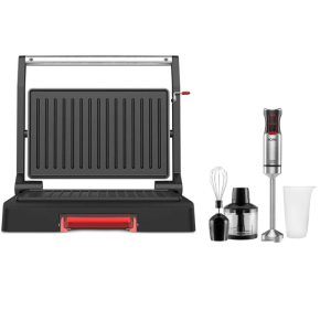 Solac – Panini Press/Grill Plate & Pro Stick Blender with Accessories Solac – Panini Press/Grill Plate & Pro Stick Blender with Accessories