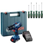 Bosch – GSB180-LI Cordless Drill with Screwdriver Set – 6 Piece Bosch – GSB180-LI Cordless Drill with Screwdriver Set – 6 Piece