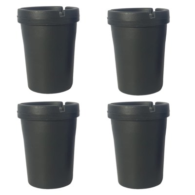 Toolhome – Cigarette Butt Bucket – Black – 8X10.5X8cm – Pack of 4 Toolhome – Cigarette Butt Bucket – Black – 8X10.5X8cm – Pack of 4