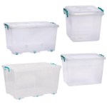 ToolHome – Clear Clip & Lock Storage Boxes – 8.5L – 21L – 50L – 80L ToolHome – Clear Clip & Lock Storage Boxes – 8.5L – 21L – 50L – 80L