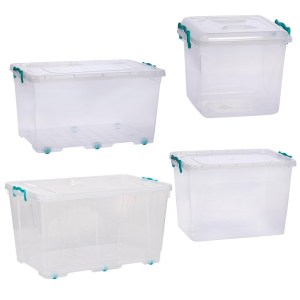 ToolHome – Clear Clip & Lock Storage Boxes – 8.5L – 21L – 50L – 80L ToolHome – Clear Clip & Lock Storage Boxes – 8.5L – 21L – 50L – 80L