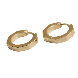 NuLuDa Jewellery- Hexagon Hoops Earrings – Gold Plated NuLuDa Jewellery- Hexagon Hoops Earrings – Gold Plated