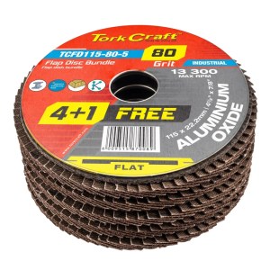 Tork Craft – Flap Sanding Disc 115mm 80 Grit – 4+1 Free Tork Craft – Flap Sanding Disc 115mm 80 Grit – 4+1 Free