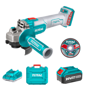 Total Cordless Angle Grinder 20V 115MM with Carry Case Kit Total Cordless Angle Grinder 20V 115MM with Carry Case Kit