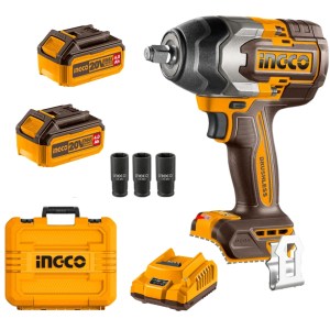 Ingco – Impact Wrench – 1/2″ – 850NM – 2x 4.0Ah Batteries Ingco – Impact Wrench – 1/2″ – 850NM – 2x 4.0Ah Batteries