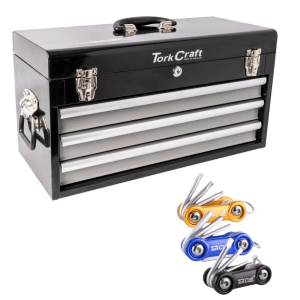 Tork Craft – Toolbox 154 Pce 3 Drawer & Aluminium Mini Folding Key 3pc Set Tork Craft – Toolbox 154 Pce 3 Drawer & Aluminium Mini Folding Key 3pc Set