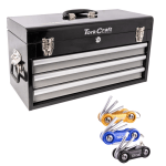Tork Craft – Toolbox 154 Pce 3 Drawer & Aluminium Mini Folding Key 3pc Set Tork Craft – Toolbox 154 Pce 3 Drawer & Aluminium Mini Folding Key 3pc Set