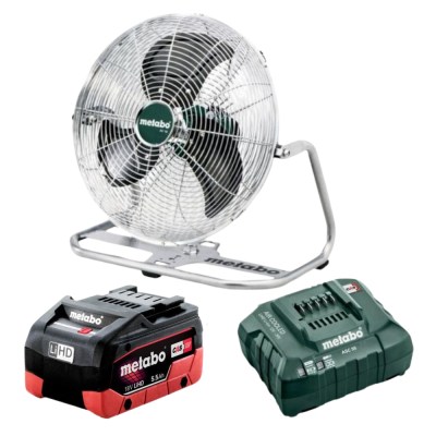 Metabo – Cordless Fan / AV 18 (606176850) With 5.5Ah Battery and Charger Metabo – Cordless Fan / AV 18 (606176850) With 5.5Ah Battery and Charger