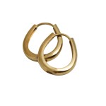 NuLuDa Jewellery – Small Oval Hoops Earings – Gold Plated NuLuDa Jewellery – Small Oval Hoops Earings – Gold Plated