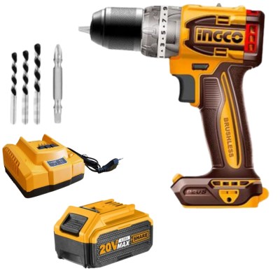 Ingco – Cordless Impact Drill – Compact – 60NM with 4.0Ah Battery & Charger Ingco – Cordless Impact Drill – Compact – 60NM with 4.0Ah Battery & Charger