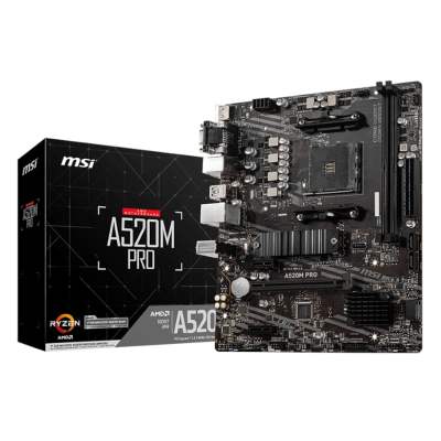 MSI A520M-PRO AMD AM4 MATX Gaming Motherboard MSI A520M-PRO AMD AM4 MATX Gaming Motherboard