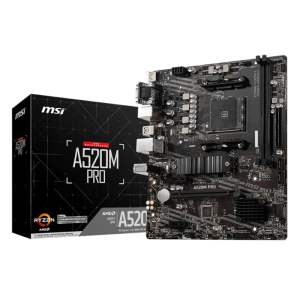 MSI A520M-PRO AMD AM4 MATX Gaming Motherboard MSI A520M-PRO AMD AM4 MATX Gaming Motherboard