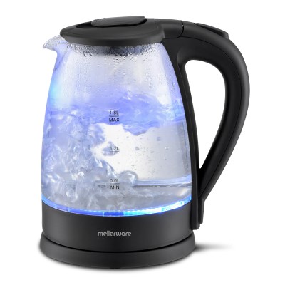 Mellerware Kettle 360 Degree Cordless Glass Black 1.8L 2200W “Storm” Mellerware Kettle 360 Degree Cordless Glass Black 1.8L 2200W “Storm”