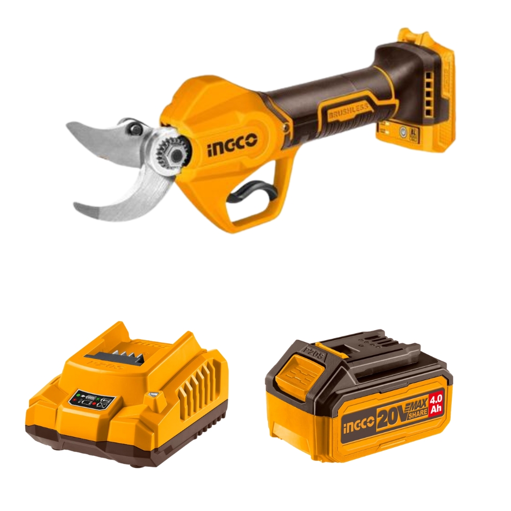 Ingco – Lithium-Ion Gauge Straight Shear (20V) with 4.0Ah Battery & Charger Ingco – Lithium-Ion Gauge Straight Shear (20V) with 4.0Ah Battery & Charger