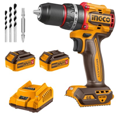 Ingco – Compact Impact Drill 66NM with Li-Ion Battery & Charger Kit Ingco – Compact Impact Drill 66NM with Li-Ion Battery & Charger Kit
