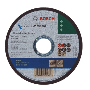 Bosch – Metal Cutting Disc A60T (115×1.0x22) Pack of 50 Bosch – Metal Cutting Disc A60T (115×1.0x22) Pack of 50