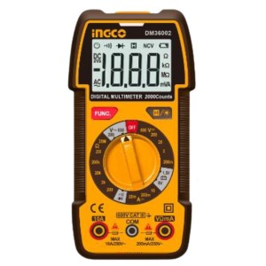 Ingco – Digital Multimeter – Manual-Range – CAT. III 600V Ingco – Digital Multimeter – Manual-Range – CAT. III 600V