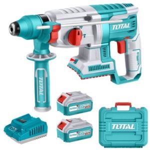 Total Tools – Rotary Hammer Drill With 2 x 4Ah Batteries and Charger Total Tools – Rotary Hammer Drill With 2 x 4Ah Batteries and Charger