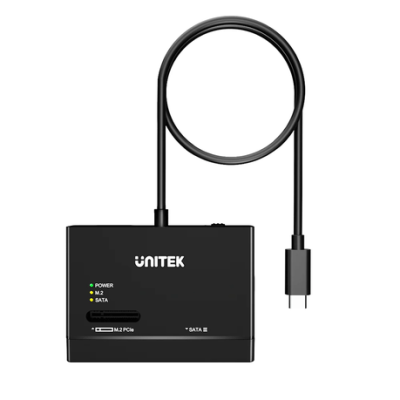 Unitek Usb Type-C to Nvme M.2 SSD and Sata SSD/HDD Adapter Unitek Usb Type-C to Nvme M.2 SSD and Sata SSD/HDD Adapter