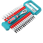 TOTAL Socket Set 1/4 Inch – 27 Pcs TOTAL Socket Set 1/4 Inch – 27 Pcs