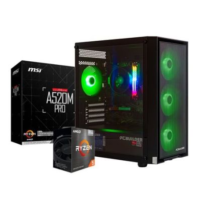 PCBuilder Ryzen 5 5600GT DEFENDER Windows 11 Gaming PC PCBuilder Ryzen 5 5600GT DEFENDER Windows 11 Gaming PC