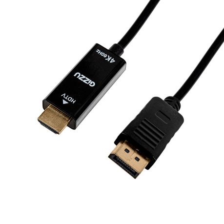 Gizzu 4K60Hz DisplayPort to HDMI Cable 1.5m Gizzu 4K60Hz DisplayPort to HDMI Cable 1.5m
