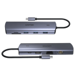 UNITEK 9-in-1 USB-C Hub with Dual Display, Dual Card Reader and 100W PD UNITEK 9-in-1 USB-C Hub with Dual Display, Dual Card Reader and 100W PD