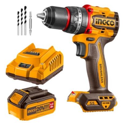 Ingco – Cordless Impact Drill (55NM) with 4.0Ah Battery and Charger Ingco – Cordless Impact Drill (55NM) with 4.0Ah Battery and Charger