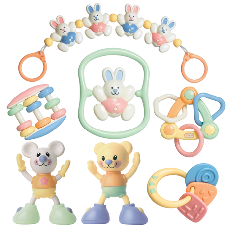 Tolo – Baby Toys and Gift Sets – 6 Rattle, Grab & Play Sets with Gift Boxes