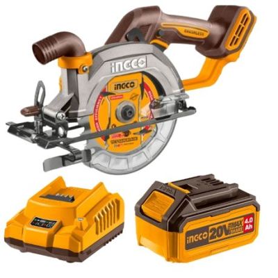 Ingco – Cordless Circular Saw (140mm) with 4.0Ah Battery and Charger Ingco – Cordless Circular Saw (140mm) with 4.0Ah Battery and Charger