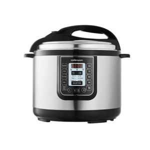 Mellerware Pressure Cooker With LED Display Stainless Steel Silver 8L1300W Mellerware Pressure Cooker With LED Display Stainless Steel Silver 8L1300W