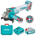 Total Tools – Lithium-ion Angle Grinder – 115mm with 4Ah Battery & Charger Total Tools – Lithium-ion Angle Grinder – 115mm with 4Ah Battery & Charger