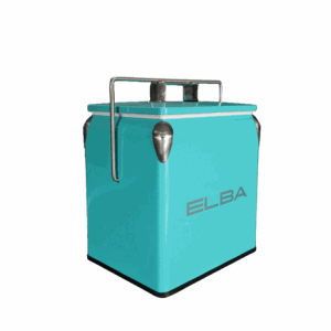 Elba Metal Cooler Box With Handle & Lid – 13L – Mint Elba Metal Cooler Box With Handle & Lid – 13L – Mint