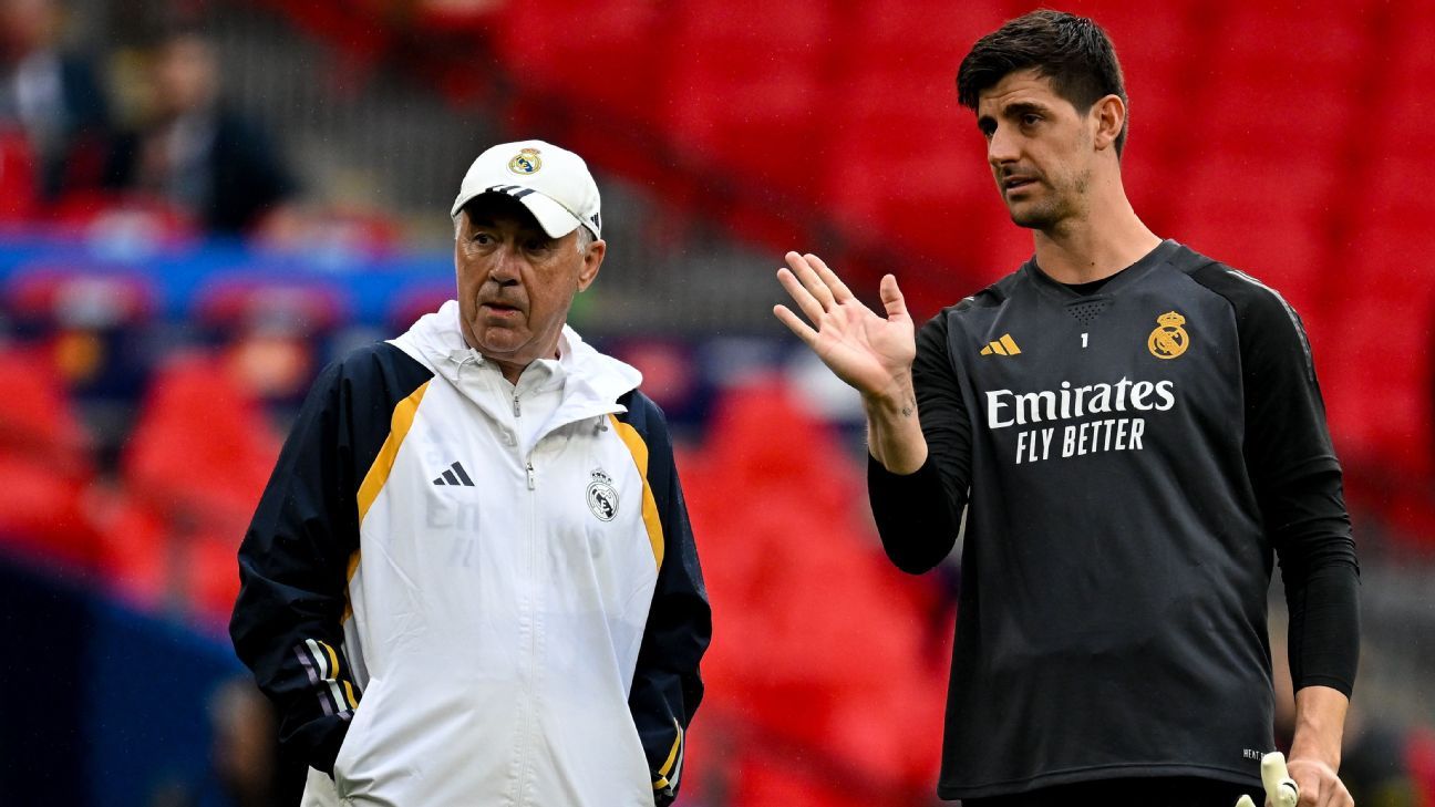 Ancelotti: Courtois to start UCL final for Madrid Ancelotti: Courtois to start UCL final for Madrid