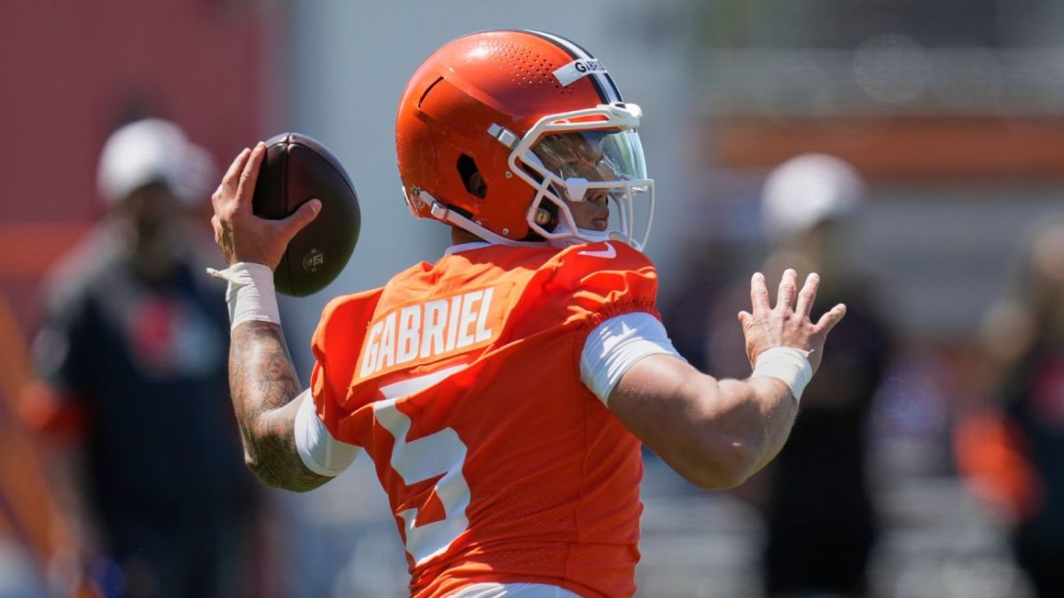 Browns QB Gabriel embracing addition of Sanders Browns QB Gabriel embracing addition of Sanders